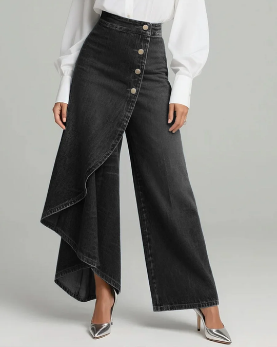 JM CurveFit™ Wrap Denim Pants – Snatched Waist Effect