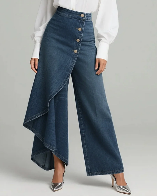 JM CurveFit™ Wrap Denim Pants – Snatched Waist Effect