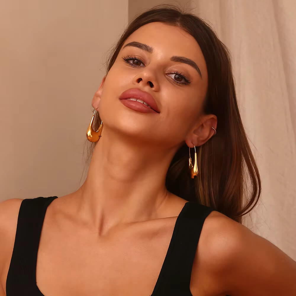 Molten Gold Earrings