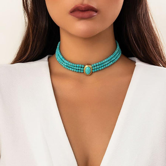Zyra | Elegant Beaded Necklace