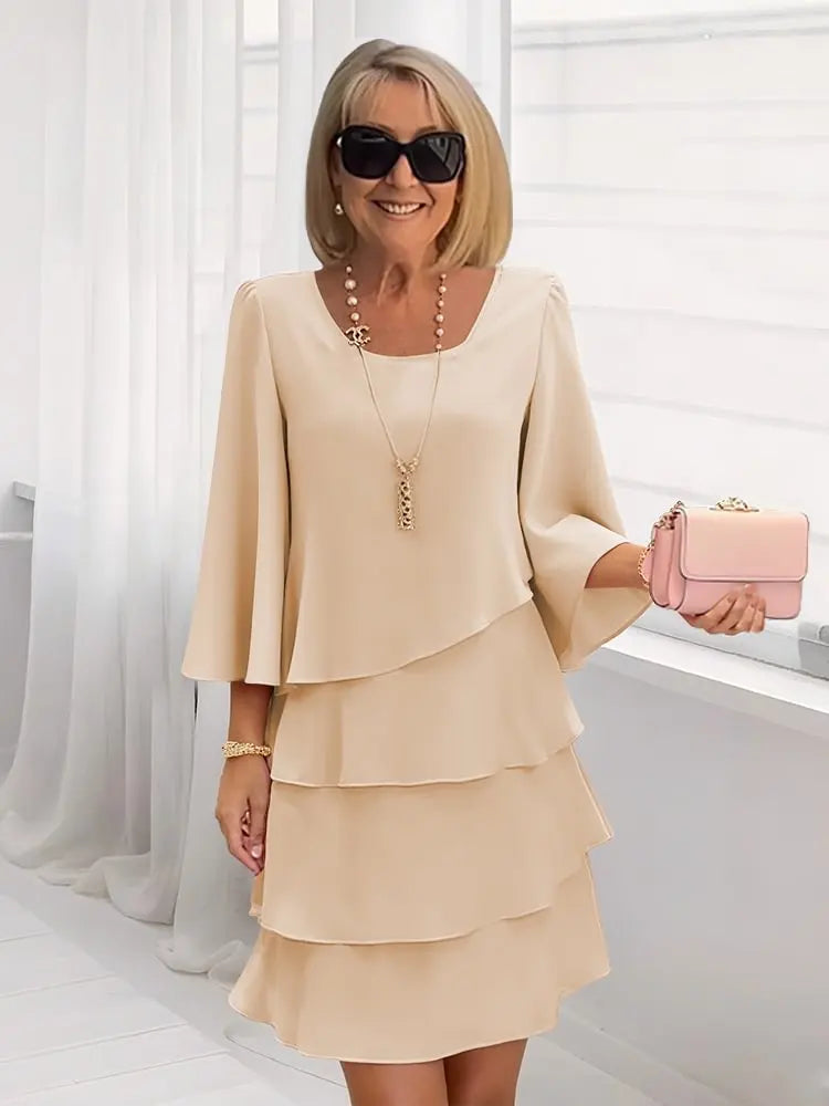 Elise | Fluid Ruffle Elegance Dress