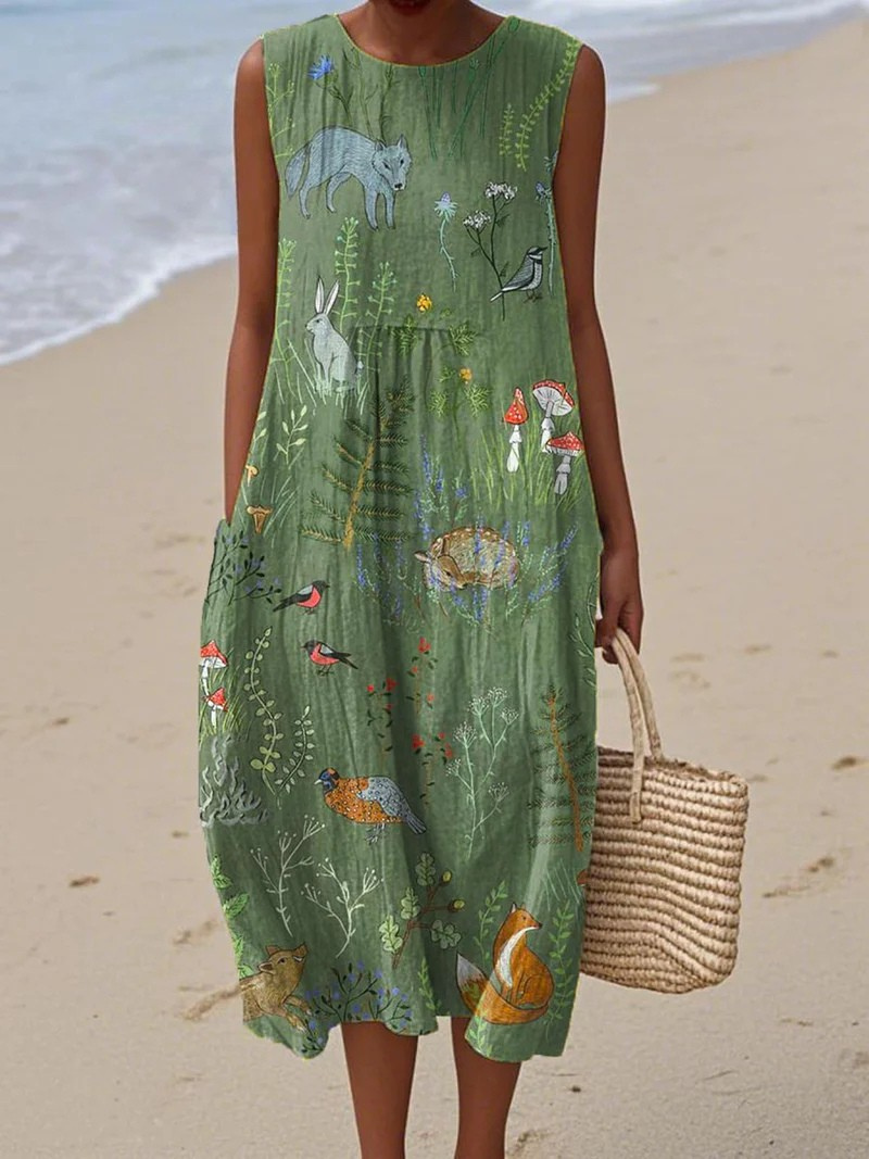 María | Graceful Printed Dress