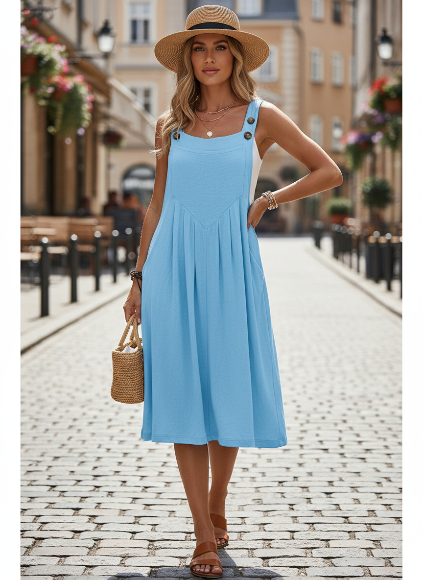 🌸 LIMITED TIME Special Price:💲29.90 ✨Sleeveless Wide-Leg Jumpsuit For Summer Breezes