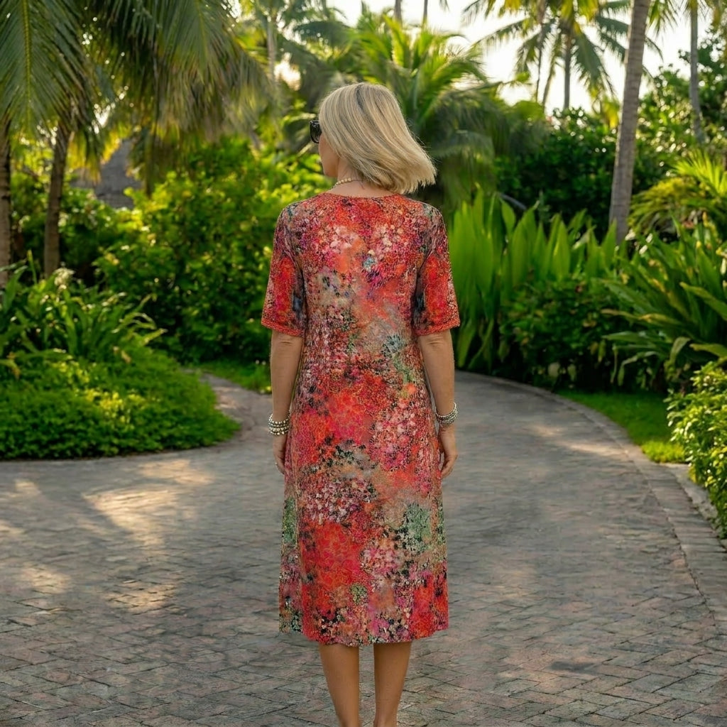 Lunara | Sculpted Waist Flow Dress