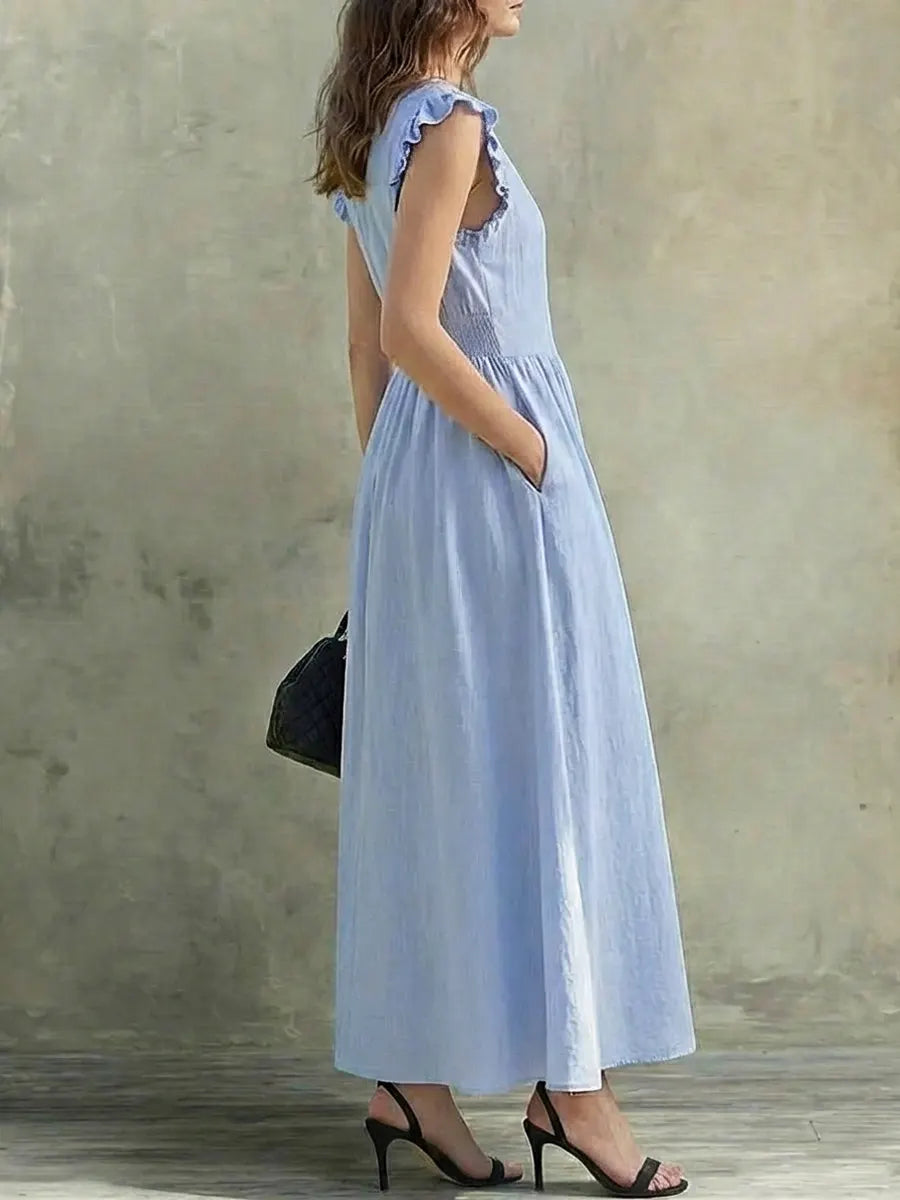 Stella | Light V-Neck Maxi Dress