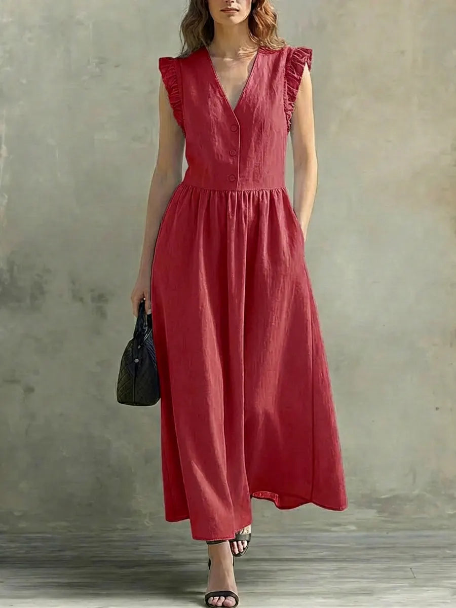 Stella | Light V-Neck Maxi Dress