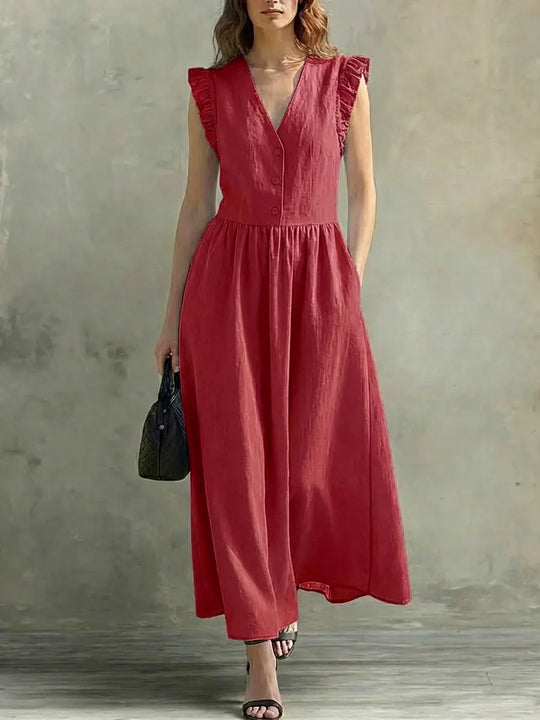 Stella | Light V-Neck Maxi Dress