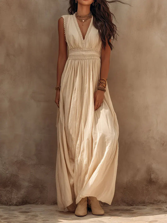 Sophia | Bohemian V-Neck Maxi Dress
