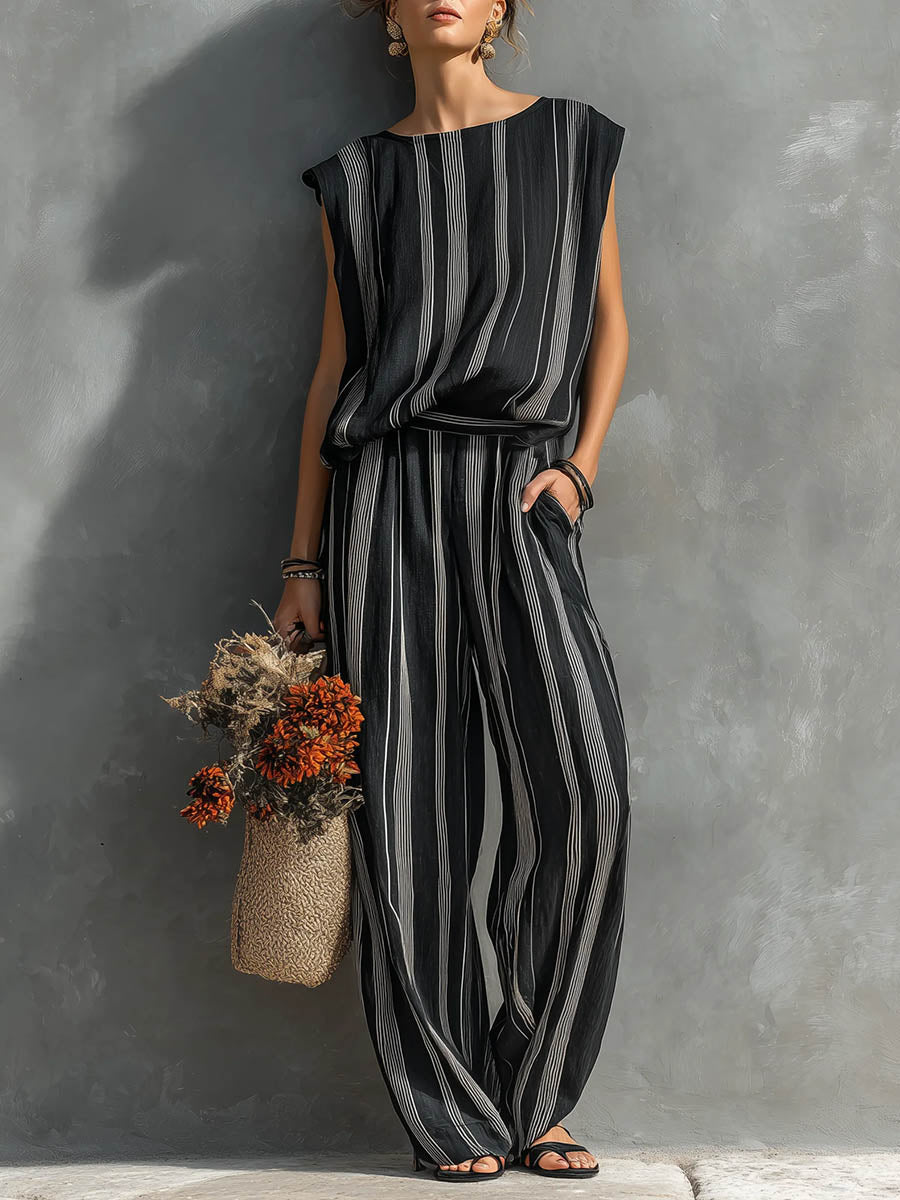 Naomi | Sleeveless Top and Wide-Leg Set