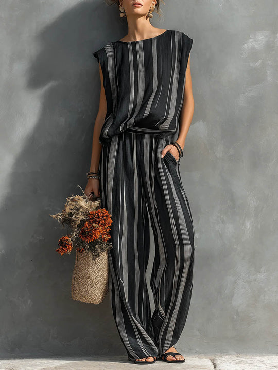 Naomi | Sleeveless Top and Wide-Leg Set