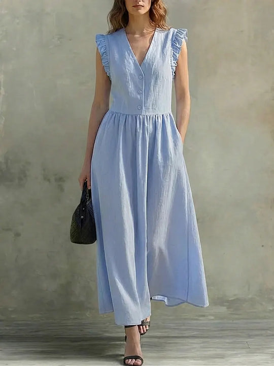 Stella | Light V-Neck Maxi Dress