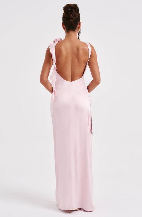 Juliet- Vestido maxi rubor