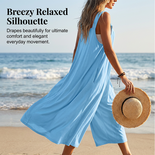 🌸 LIMITED TIME Special Price:💲29.90 ✨Sleeveless Wide-Leg Jumpsuit For Summer Breezes